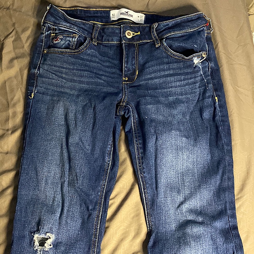 Dark long jeans